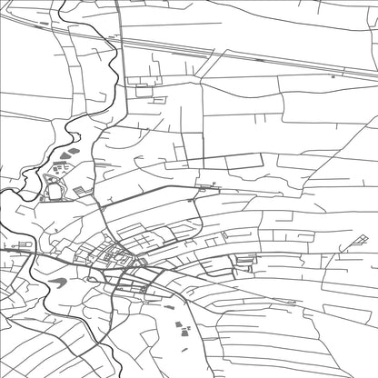 ROAD MAP OF PRZEWORSK, POLAND BY MAPBAKES