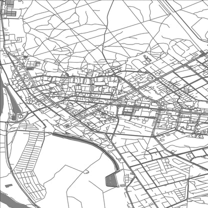 ROAD MAP OF PULAWY, POLAND BY MAPBAKES