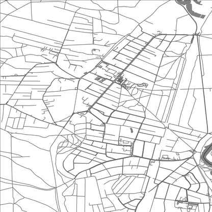 ROAD MAP OF PUSZCZYKOWO, POLAND BY MAPBAKES