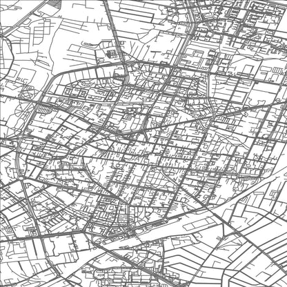 ROAD MAP OF RADOM, POLAND BY MAPBAKES