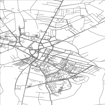 ROAD MAP OF RADOMSKO, POLAND BY MAPBAKES