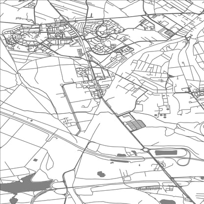 ROAD MAP OF RADZIONKOW NOWY, POLAND BY MAPBAKES