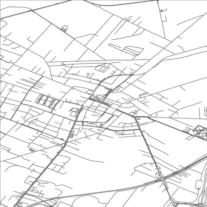 ROAD MAP OF RADZYMIN, POLAND BY MAPBAKES
