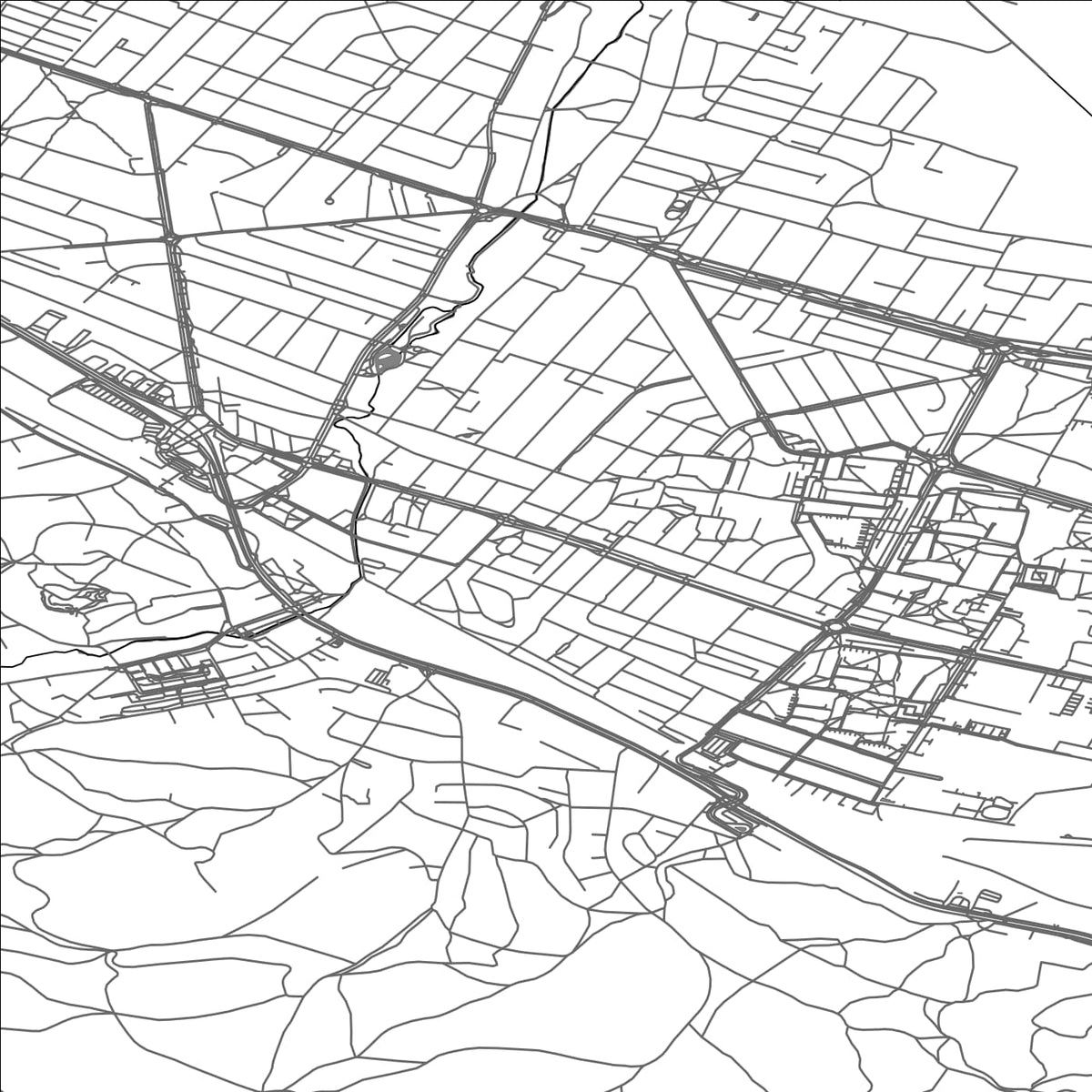 ROAD MAP OF RUMIA, POLAND BY MAPBAKES