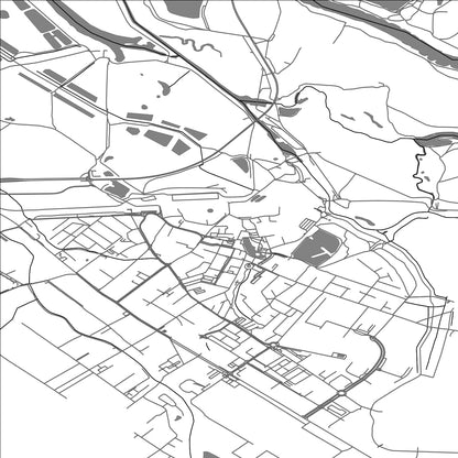 ROAD MAP OF SIECHNICE, POLAND BY MAPBAKES