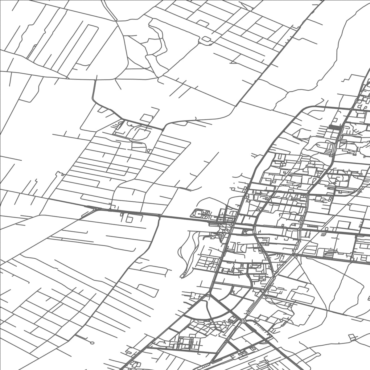 ROAD MAP OF SOCHACZEW, POLAND BY MAPBAKES