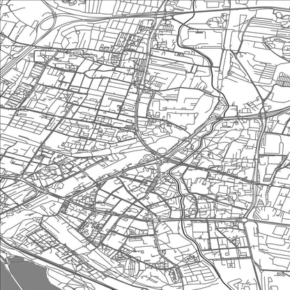 ROAD MAP OF SOSNOWIEC, POLAND BY MAPBAKES