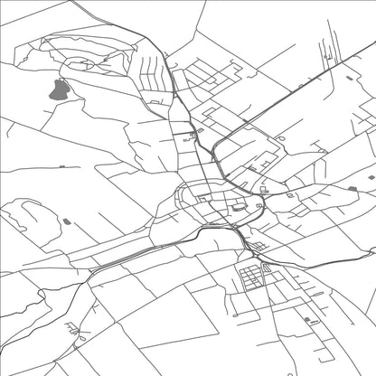 ROAD MAP OF STRZEGOM, POLAND BY MAPBAKES