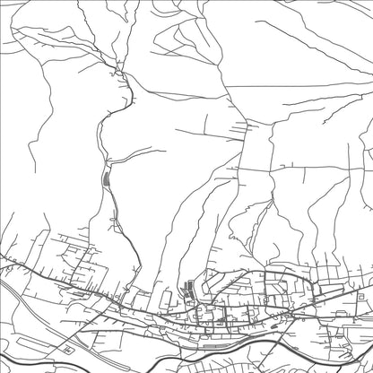 ROAD MAP OF STRZYZOW, POLAND BY MAPBAKES