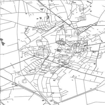 ROAD MAP OF SULECHOW, POLAND BY MAPBAKES