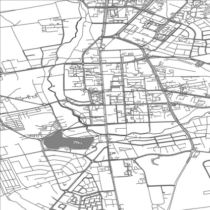 ROAD MAP OF SUWALKI, POLAND BY MAPBAKES