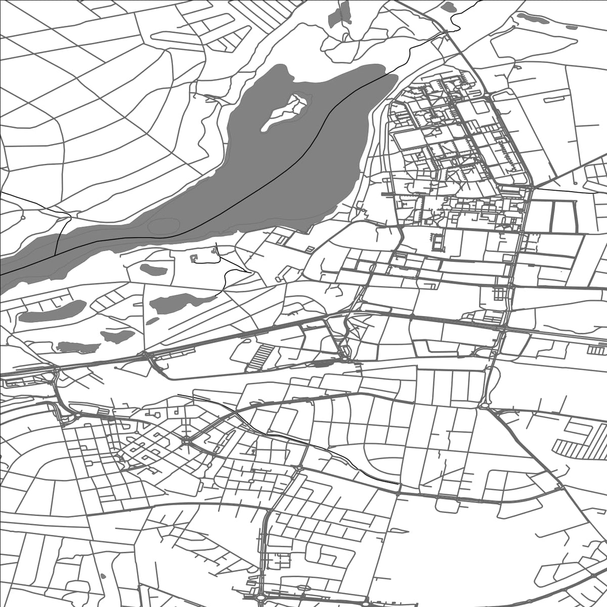 ROAD MAP OF SWARZEDZ, POLAND BY MAPBAKES