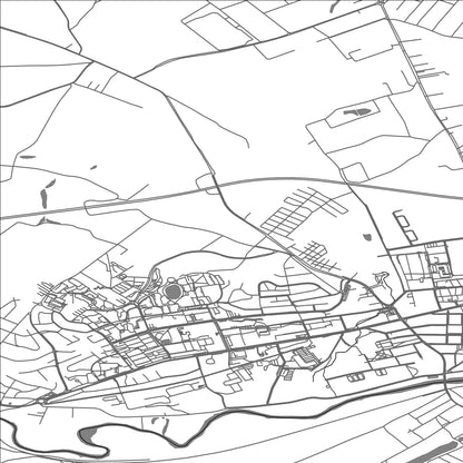 ROAD MAP OF SWIECIE, POLAND BY MAPBAKES