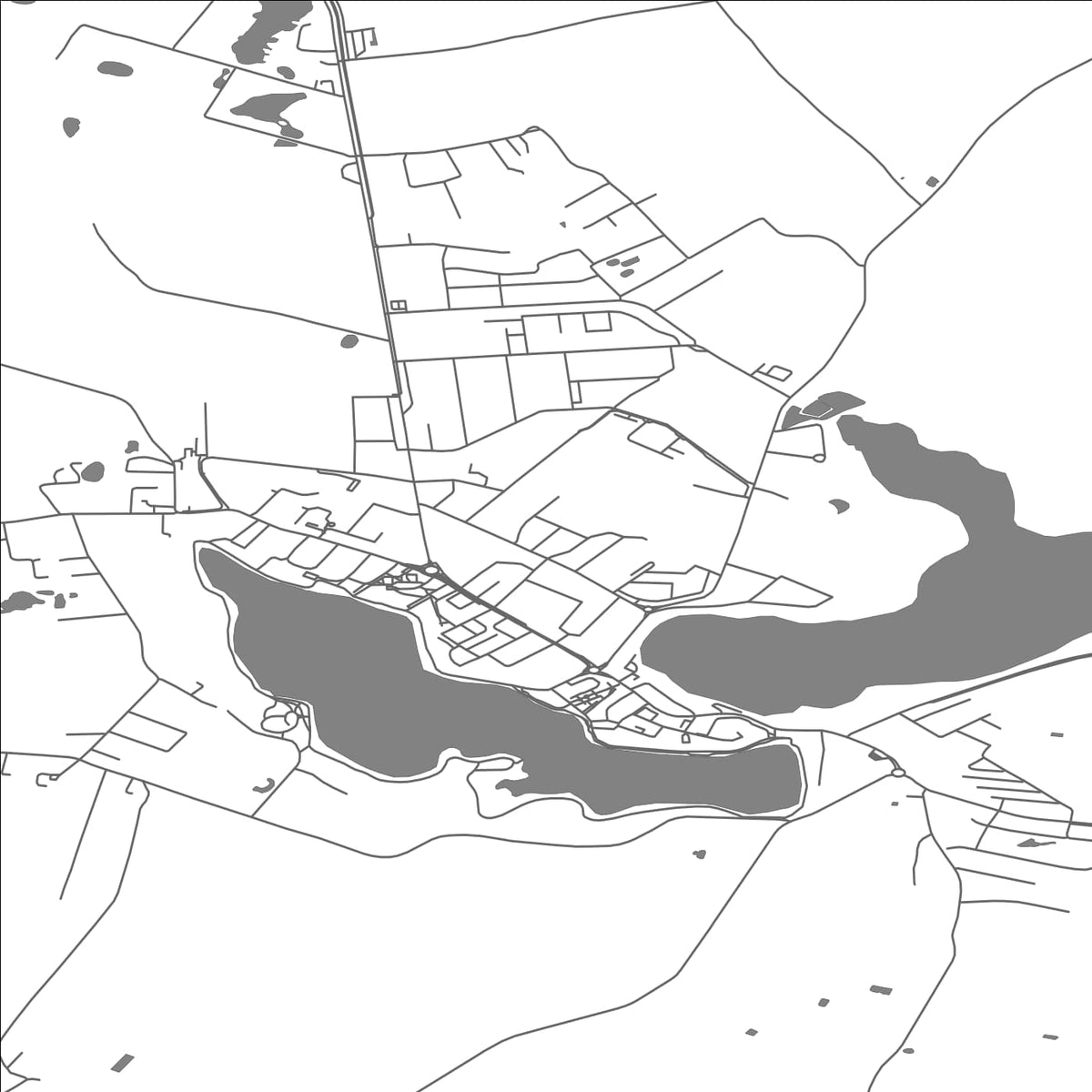 ROAD MAP OF SZTUM, POLAND BY MAPBAKES