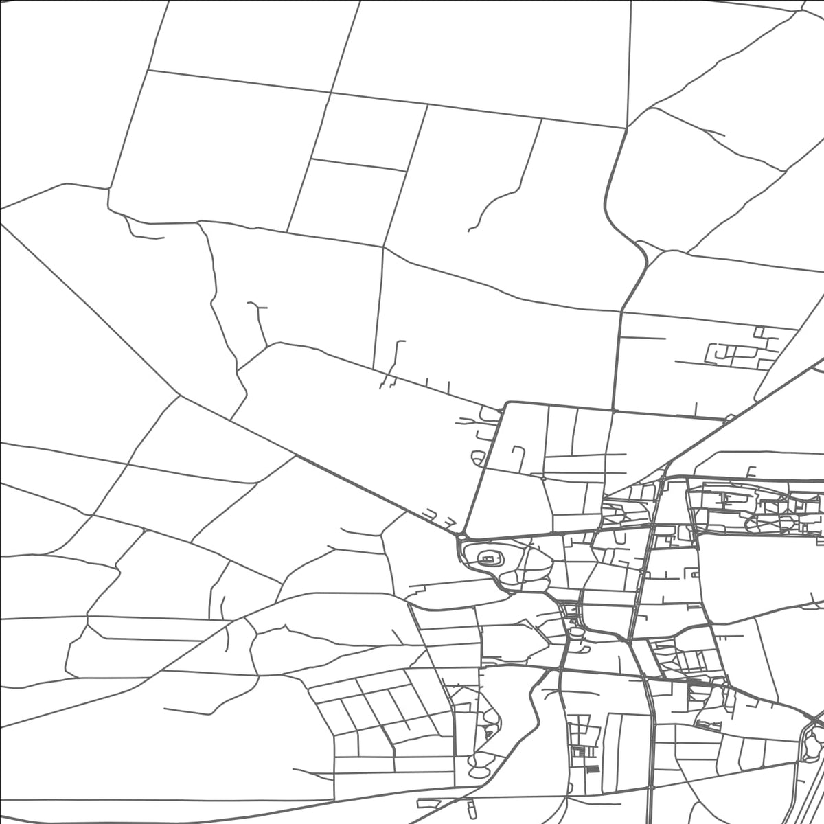 ROAD MAP OF SZYDLOWIEC, POLAND BY MAPBAKES