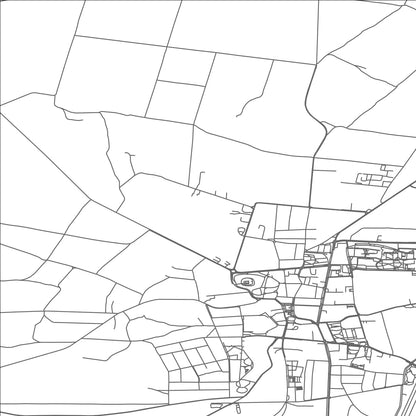 ROAD MAP OF SZYDLOWIEC, POLAND BY MAPBAKES
