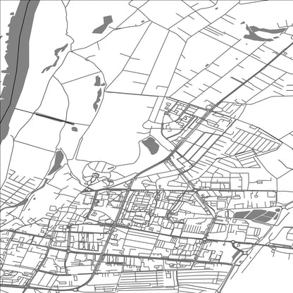 ROAD MAP OF TARNOBRZEG, POLAND BY MAPBAKES