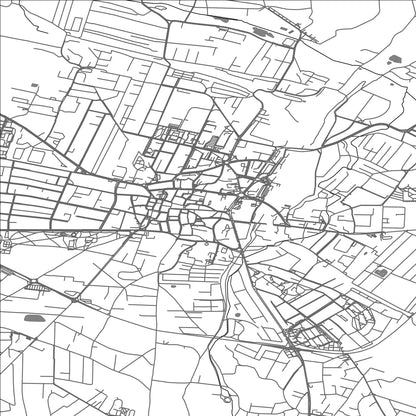 ROAD MAP OF TARNOWSKIE GORY, POLAND BY MAPBAKES