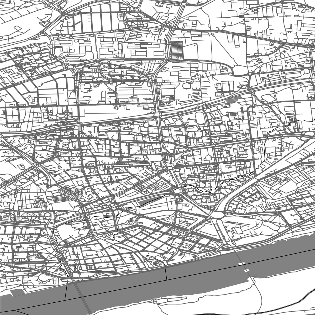 ROAD MAP OF TORUN, POLAND BY MAPBAKES