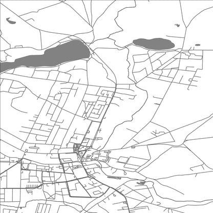 ROAD MAP OF TRZCIANKA, POLAND BY MAPBAKES