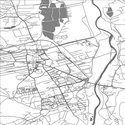 ROAD MAP OF WADOWICE, POLAND BY MAPBAKES