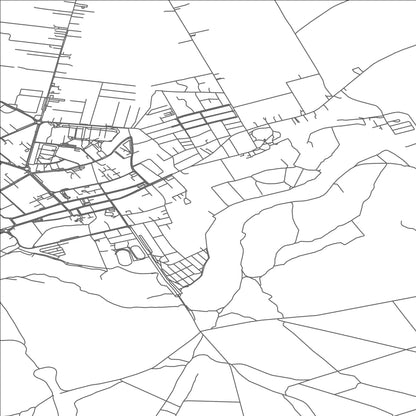 ROAD MAP OF WARKA, POLAND BY MAPBAKES