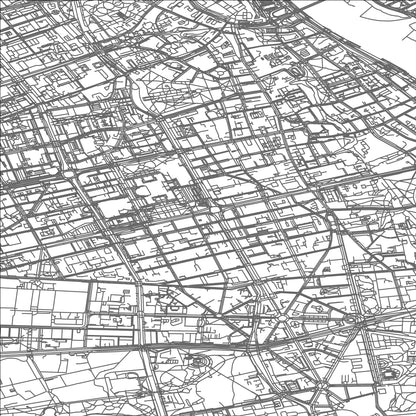ROAD MAP OF WARSAW, POLAND BY MAPBAKES