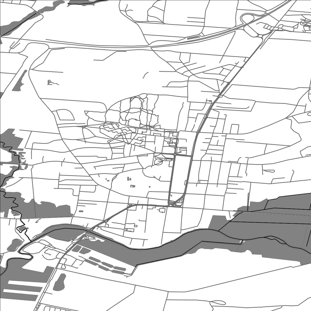 ROAD MAP OF WASILKOW, POLAND BY MAPBAKES