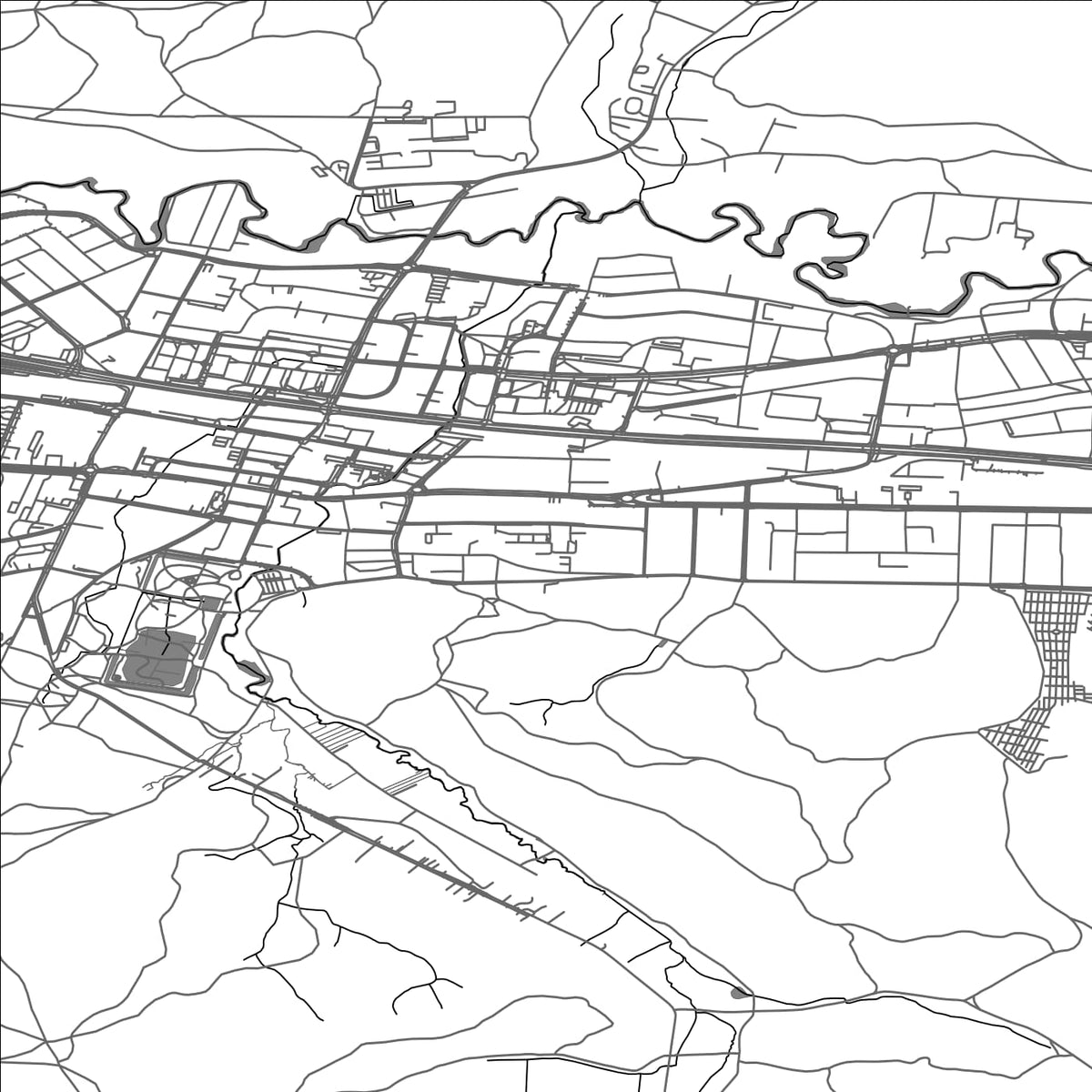 ROAD MAP OF WEJHEROWO, POLAND BY MAPBAKES