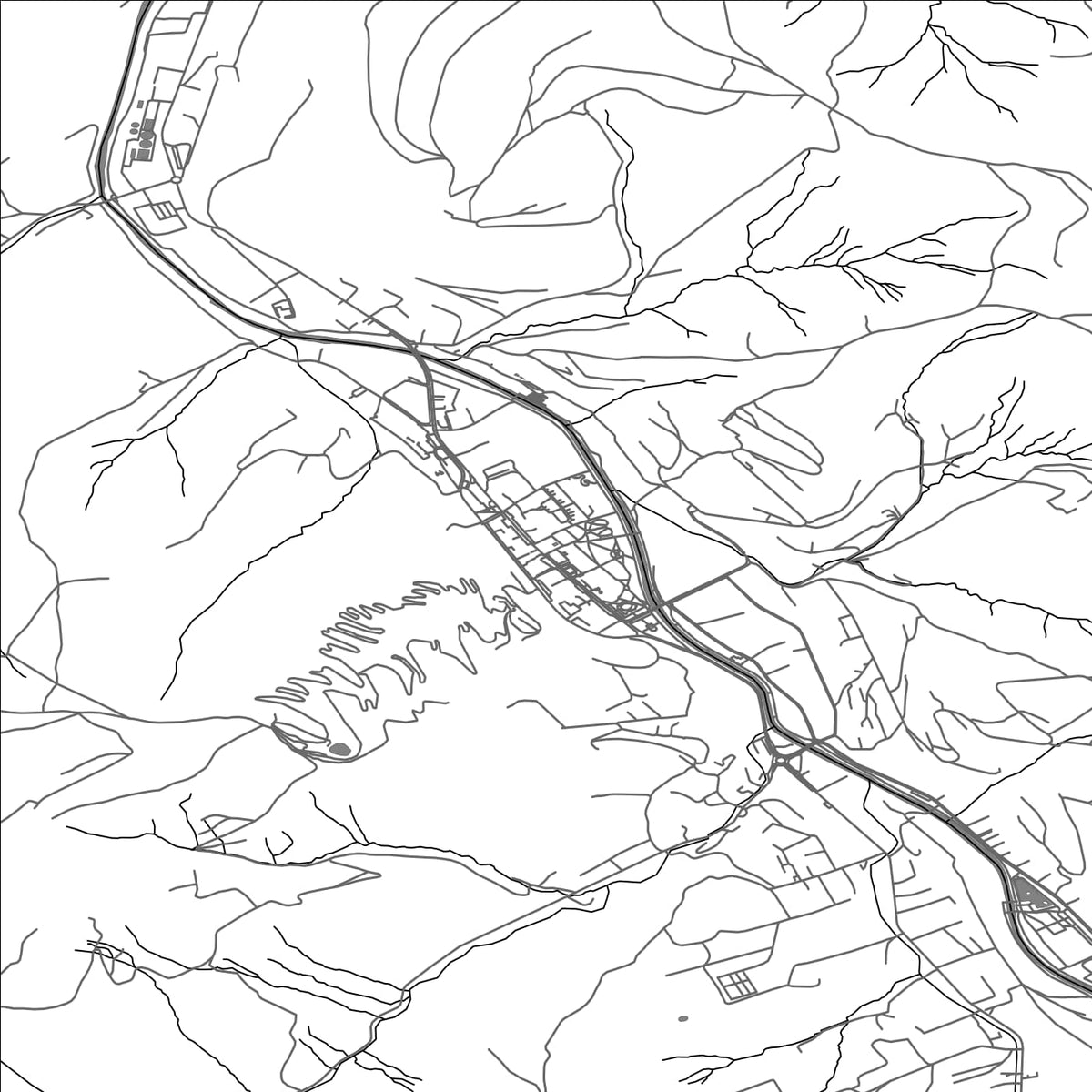 ROAD MAP OF WISLA, POLAND BY MAPBAKES