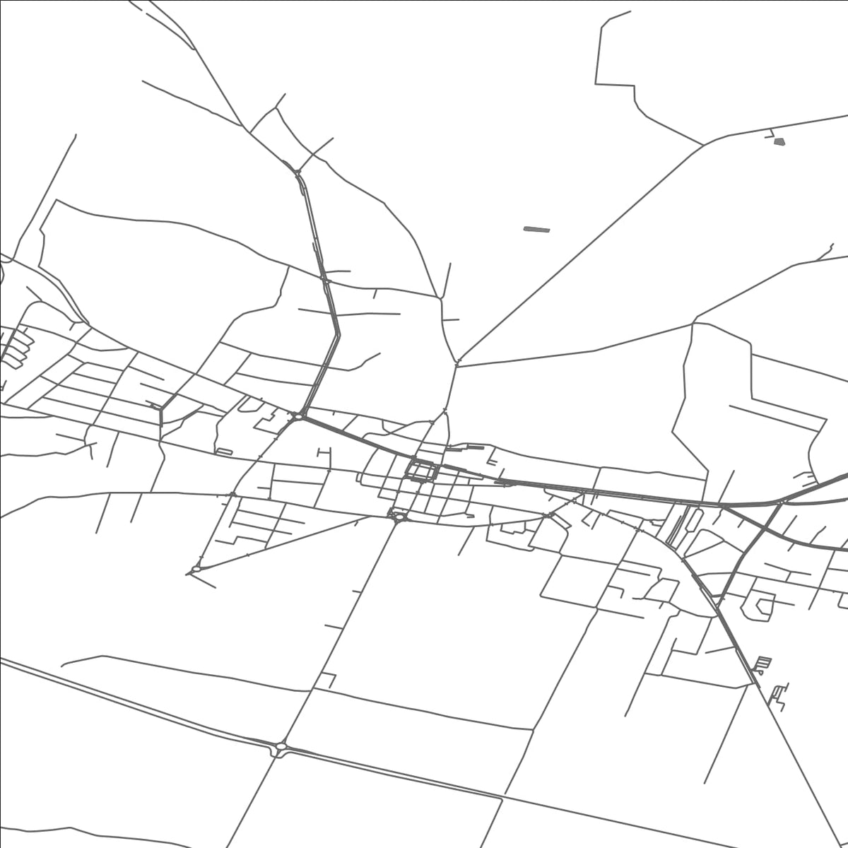 ROAD MAP OF WLOSZCZOWA, POLAND BY MAPBAKES