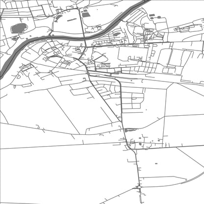 ROAD MAP OF WRONKI, POLAND BY MAPBAKES