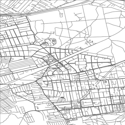 ROAD MAP OF ZABKI, POLAND BY MAPBAKES
