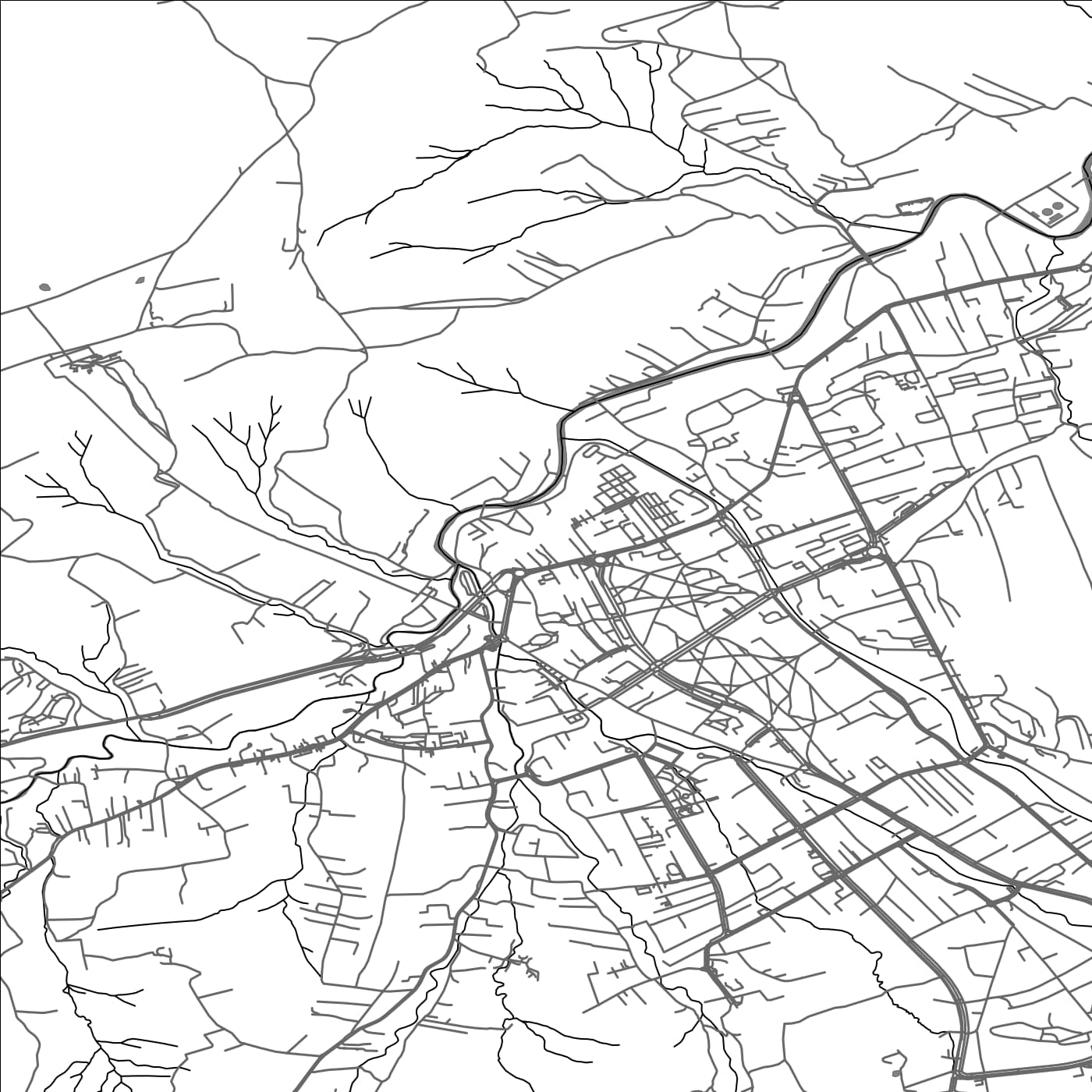 ROAD MAP OF ZAKOPANE, POLAND BY MAPBAKES