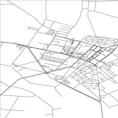 ROAD MAP OF ZUROMIN, POLAND BY MAPBAKES