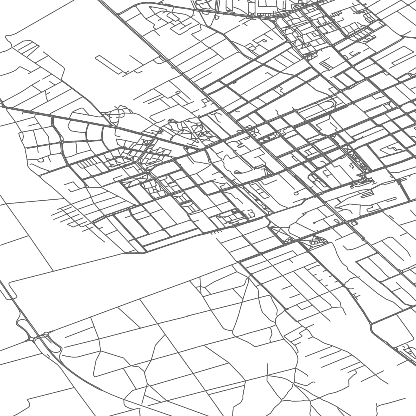 ROAD MAP OF ZYRARDOW, POLAND BY MAPBAKES