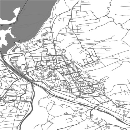 ROAD MAP OF ZYWIEC, POLAND BY MAPBAKES