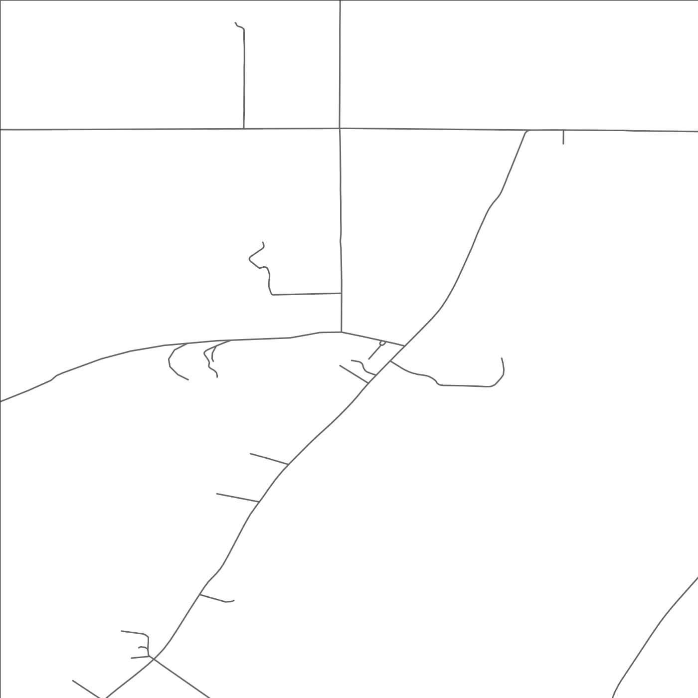 ROAD MAP OF AMSTERDAM, MONTANA BY MAPBAKES