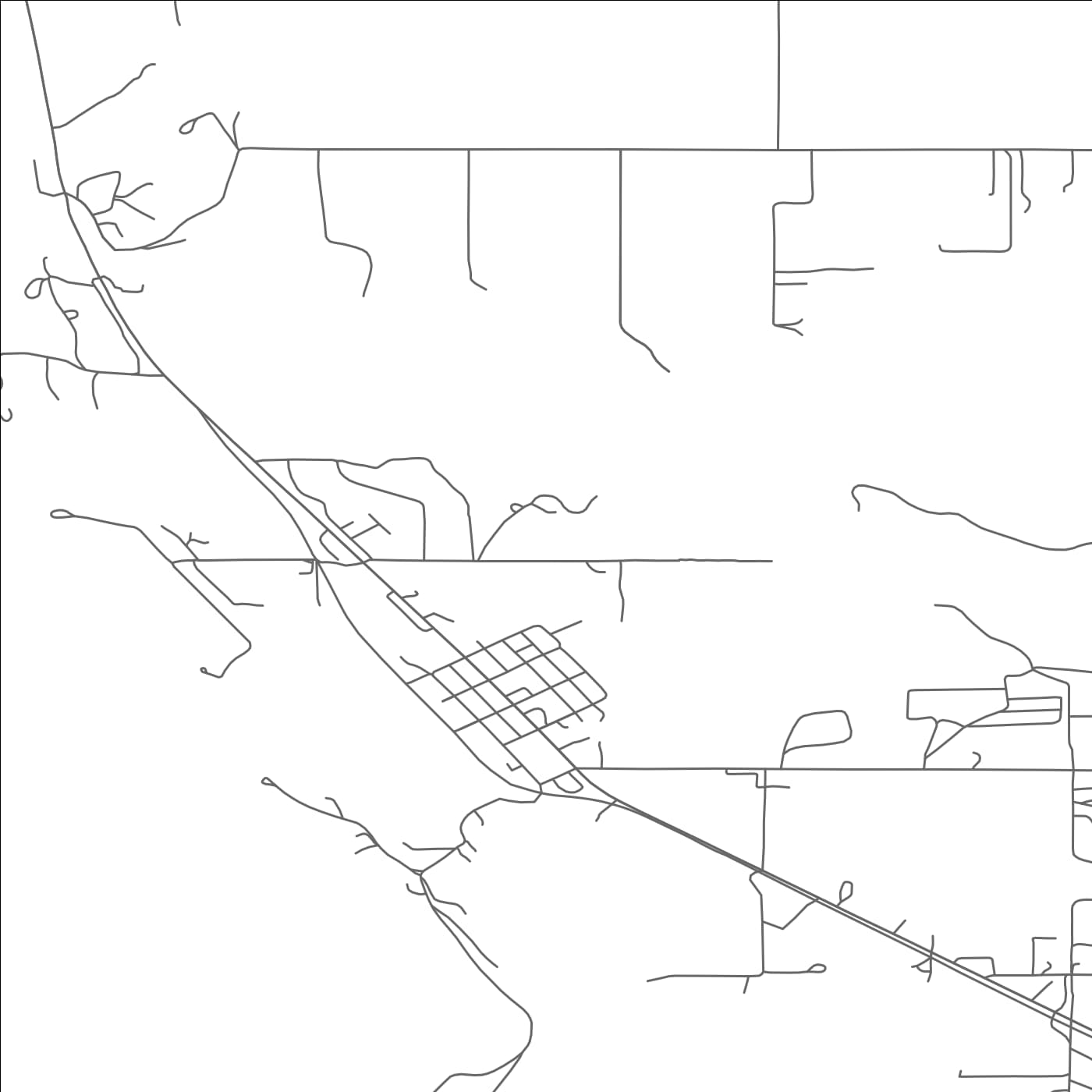 ROAD MAP OF ARLEE, MONTANA BY MAPBAKES