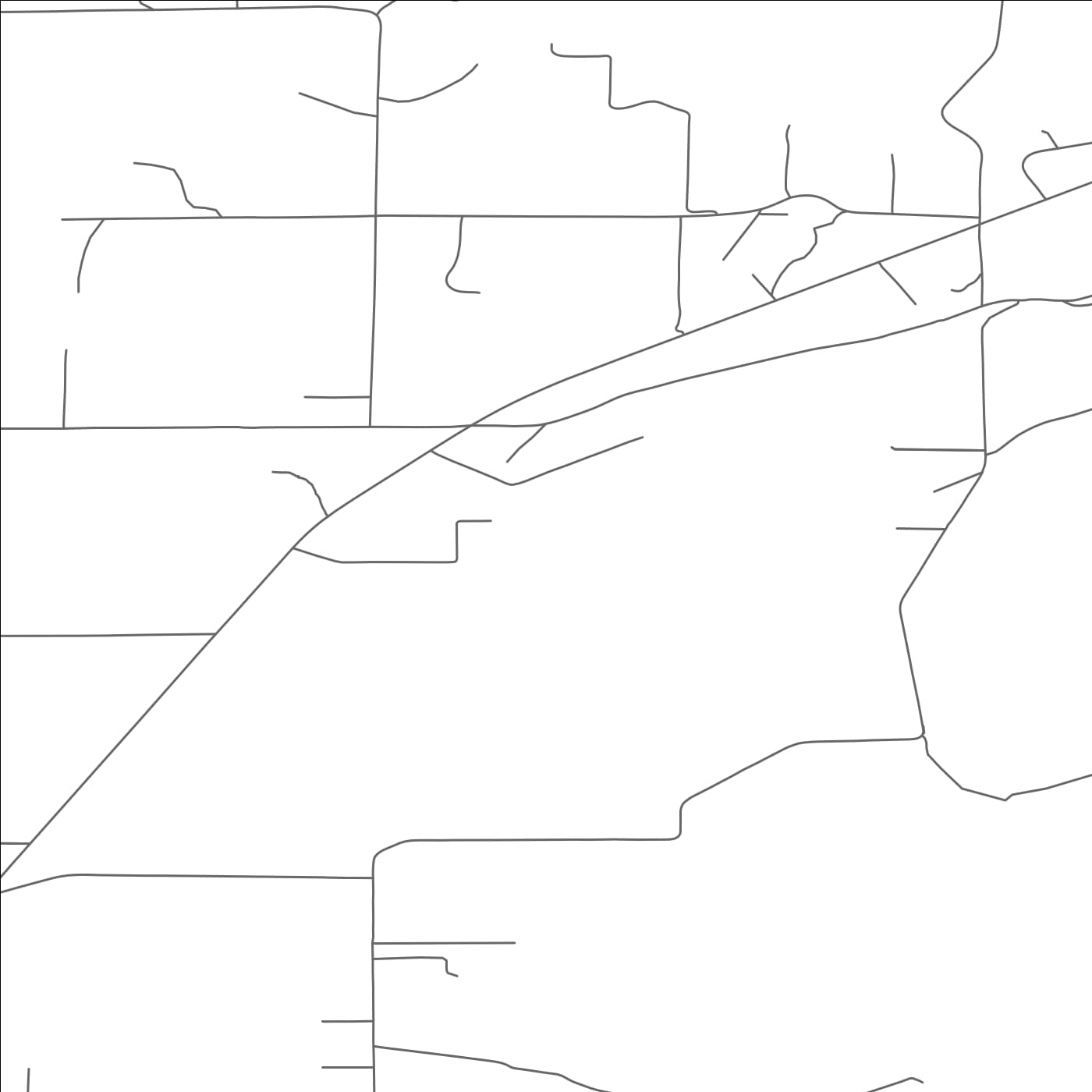 ROAD MAP OF BATAVIA, MONTANA BY MAPBAKES