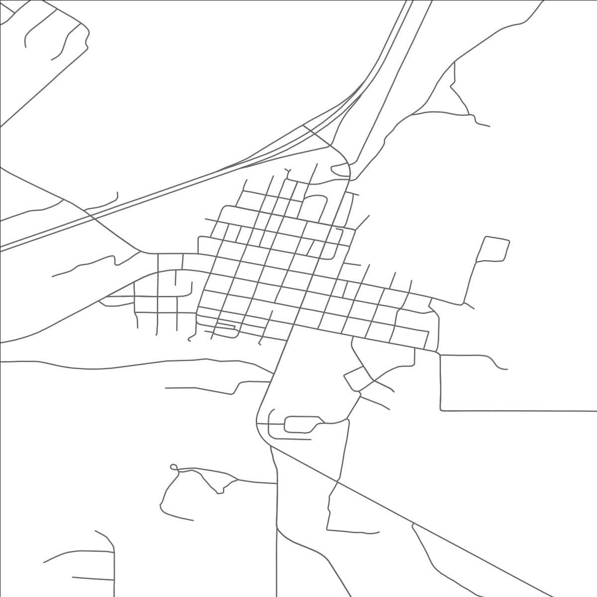 ROAD MAP OF BOULDER, MONTANA BY MAPBAKES