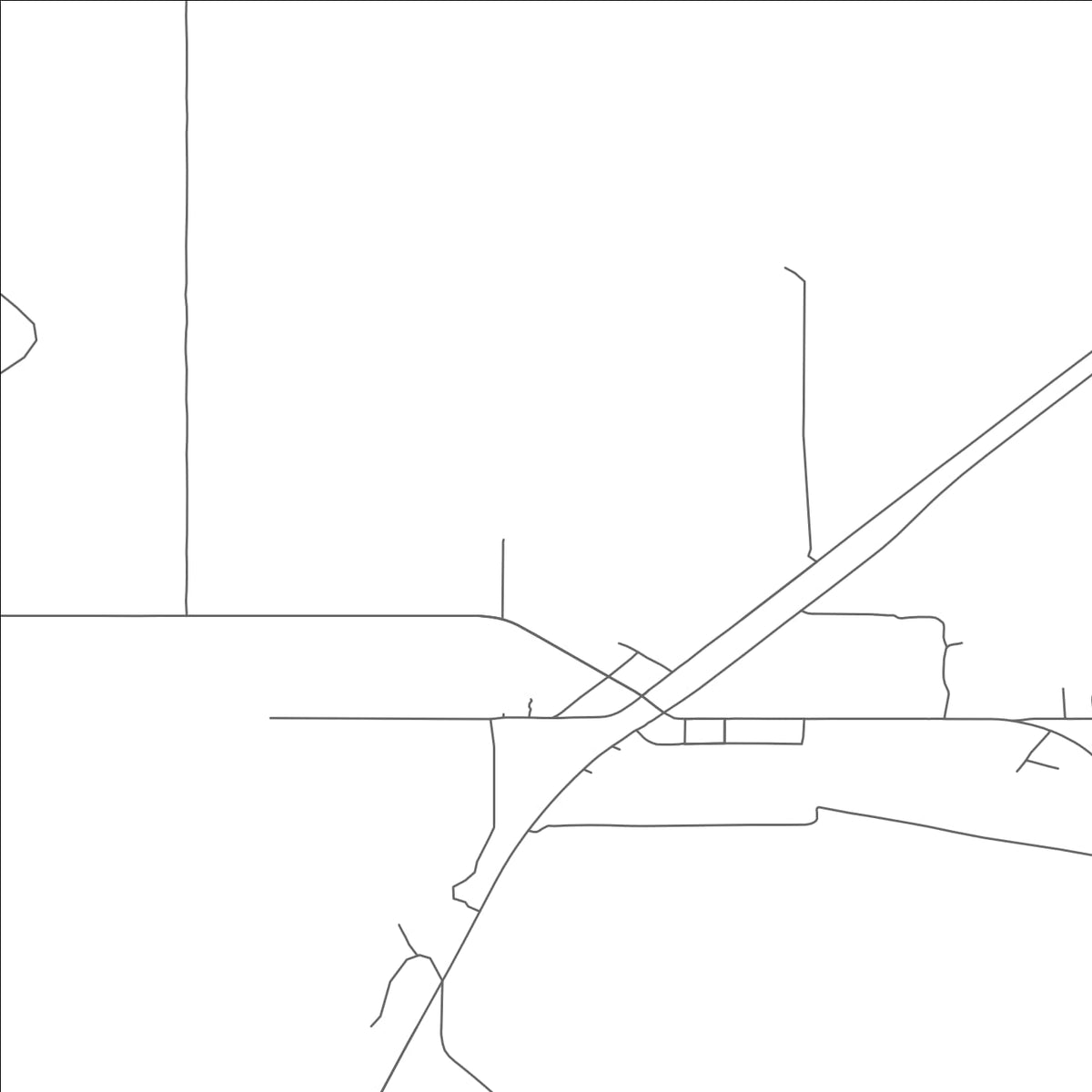 ROAD MAP OF BOX ELDER, MONTANA BY MAPBAKES
