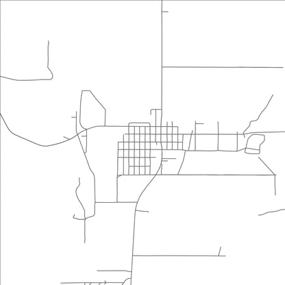 ROAD MAP OF BRIDGER, MONTANA BY MAPBAKES