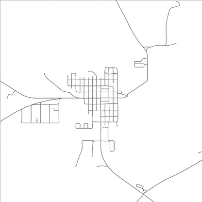 ROAD MAP OF BROADUS, MONTANA BY MAPBAKES