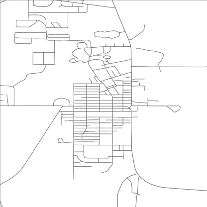 ROAD MAP OF BROWNING, MONTANA BY MAPBAKES