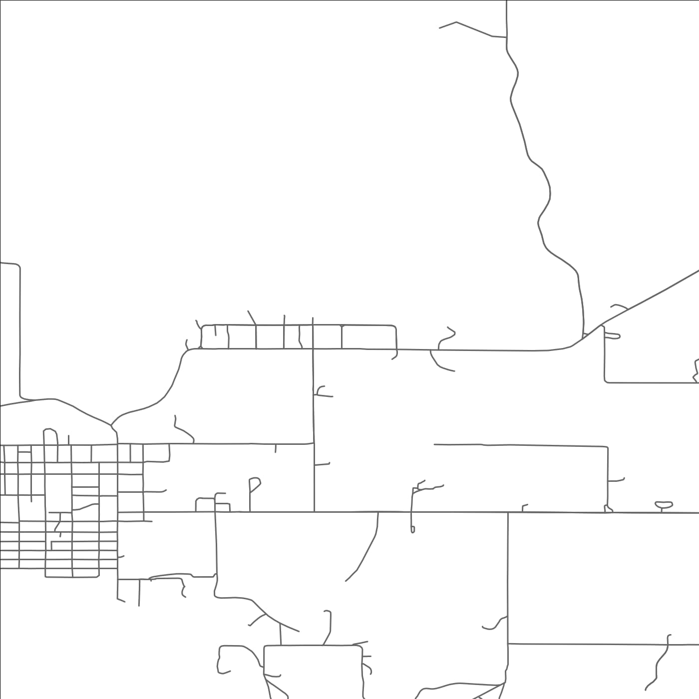 ROAD MAP OF CAMAS, MONTANA BY MAPBAKES