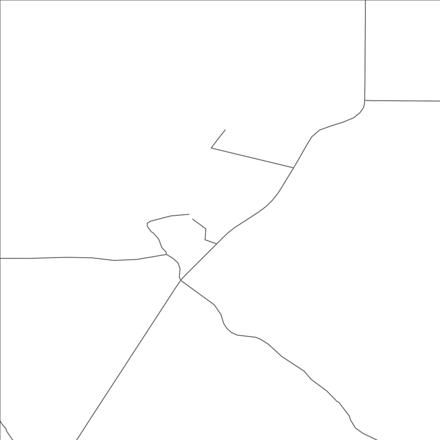 ROAD MAP OF CASCADE COLONY, MONTANA BY MAPBAKES