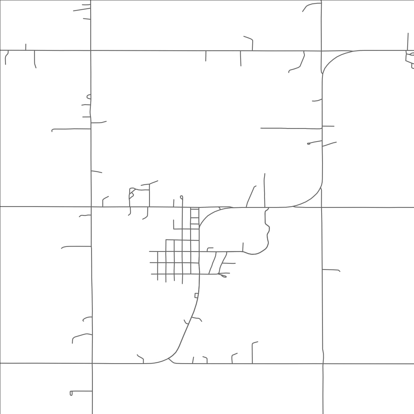 ROAD MAP OF CHARLO, MONTANA BY MAPBAKES