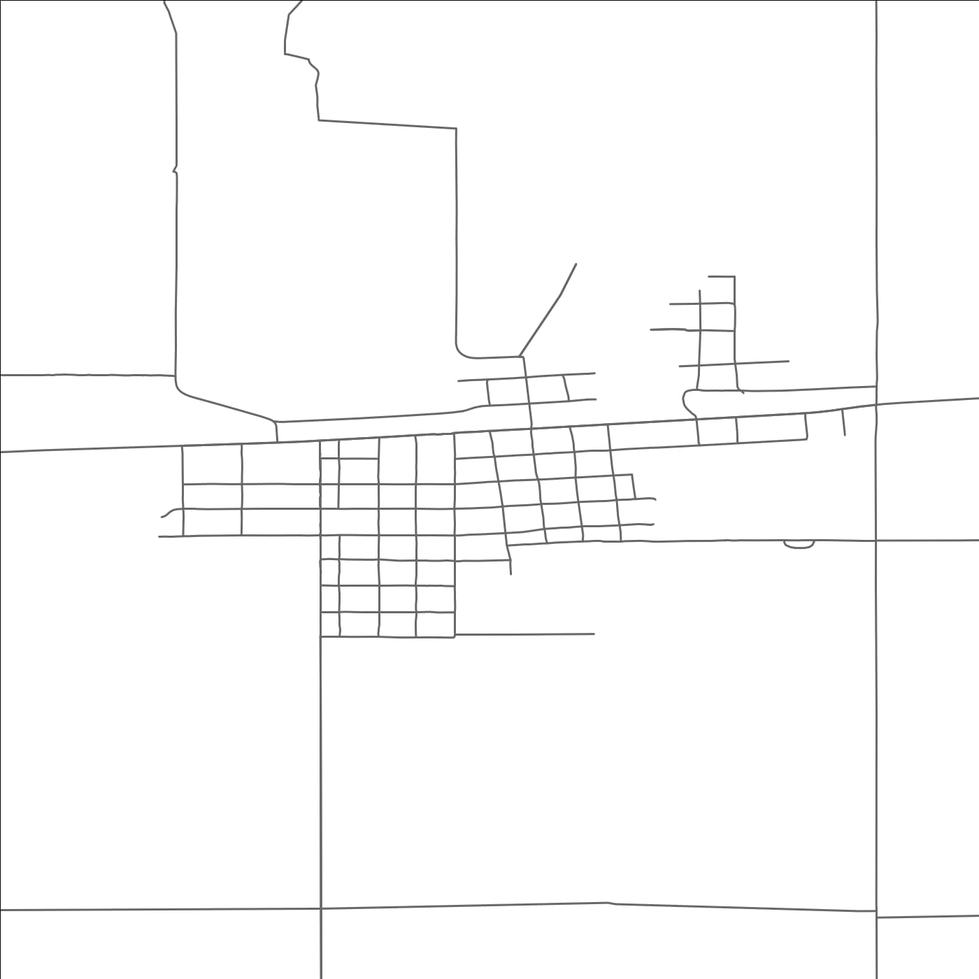 ROAD MAP OF CHESTER, MONTANA BY MAPBAKES