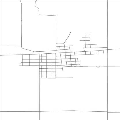 ROAD MAP OF CHESTER, MONTANA BY MAPBAKES